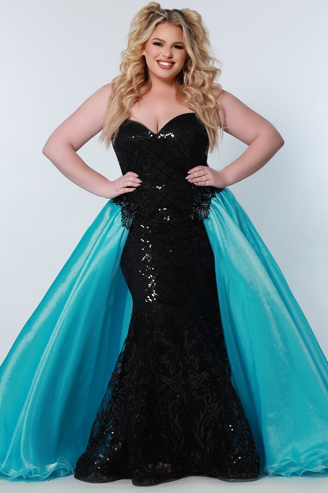 Black Sequin Lace Off Shoulder Ball Gown Dress | Prom dresses long blue,  Prom dresses ball gown, Ball gowns
